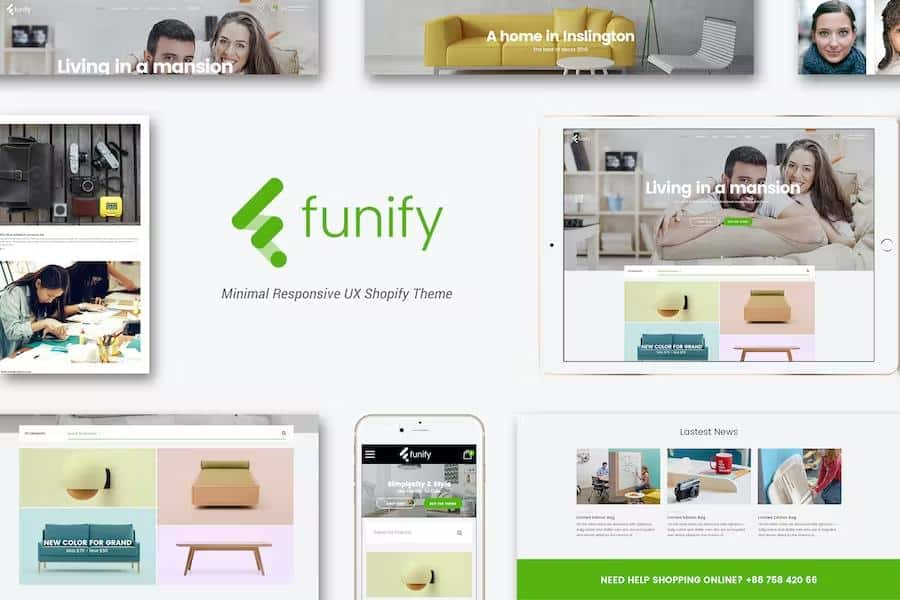 FUNIFY – MINIMAL RESPONSIVE UX SHOPIFY THEME